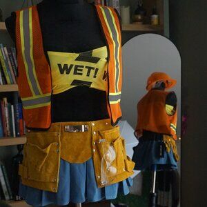 Dolls Kill Construction Worker Halloween Costume - Vest and Safety Gear